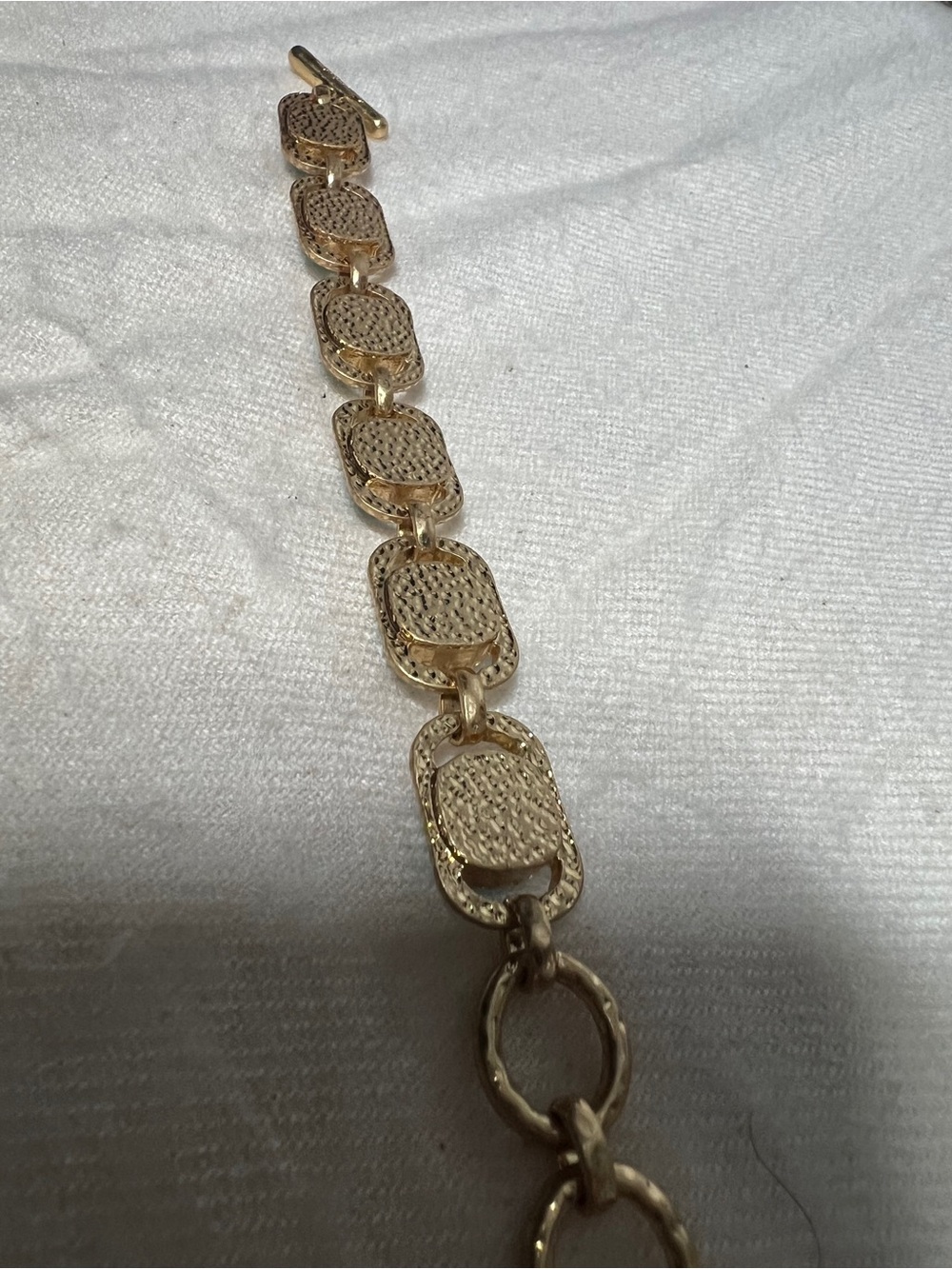 Oscar de la Renta Vintage Green Cryst Zircon Bracelet Genuine Gold Plated - Picture 7 of 10